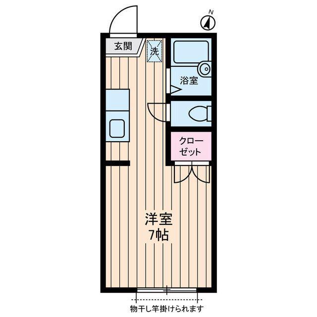 アネスタ赤羽(1K/2階)の間取り写真