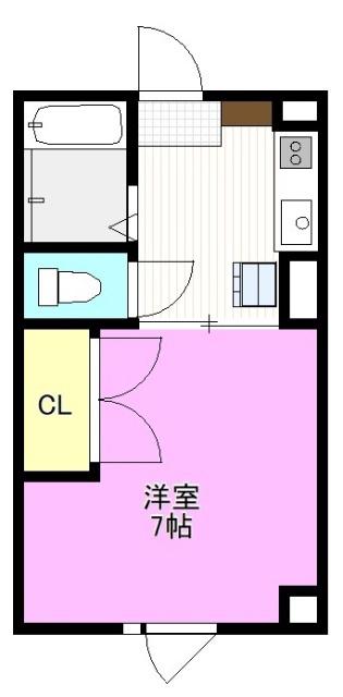 デルトラウム夢(1K/3階)の間取り写真