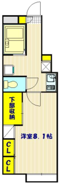 レオパレスYANAGIIII(1K/1階)の間取り写真