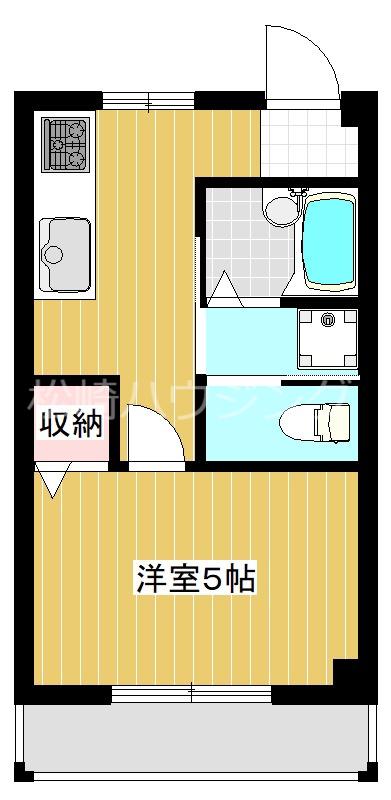 相田マンション(1K/1階)の間取り写真