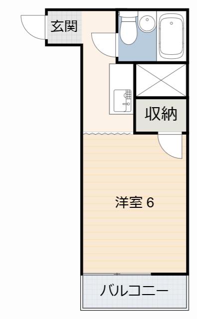 グリーンハイツ(ワンルーム/3階)の間取り写真