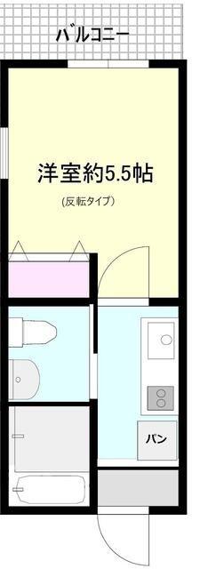 AOガーデン(1K/2階)の間取り写真