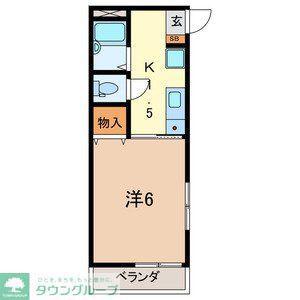 ライネスハイム(1K/2階)の間取り写真