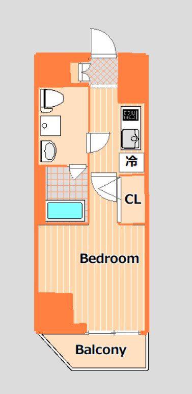 SHOKEN RESIDENCE横浜鶴見III(1K/7階)の間取り写真