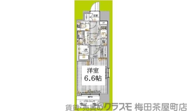 エスリードTENROKU(1K/7階)の間取り写真