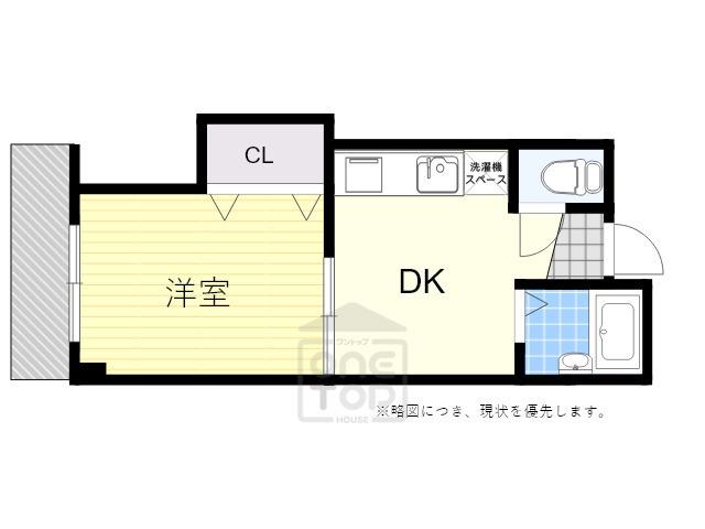 プレアール正雀Ⅱ(1DK/1階)の間取り写真