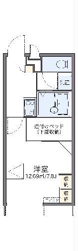 レオパレス北原(1K/1階)の間取り写真
