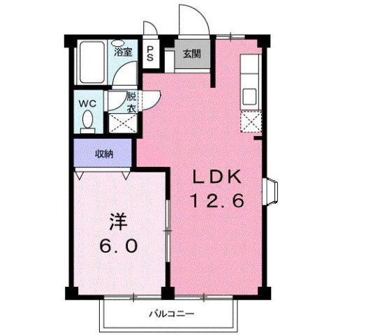 イーストGARDEN(1LDK/2階)の間取り写真
