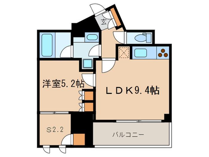 PARK AXIS 本郷の杜(1SLDK/5階)の間取り写真
