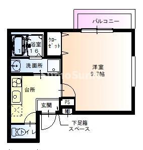 フジパレス西本町III番館(1K/2階)の間取り写真