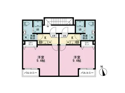 ベルメゾン横浜磯子(1K/3階)の間取り写真