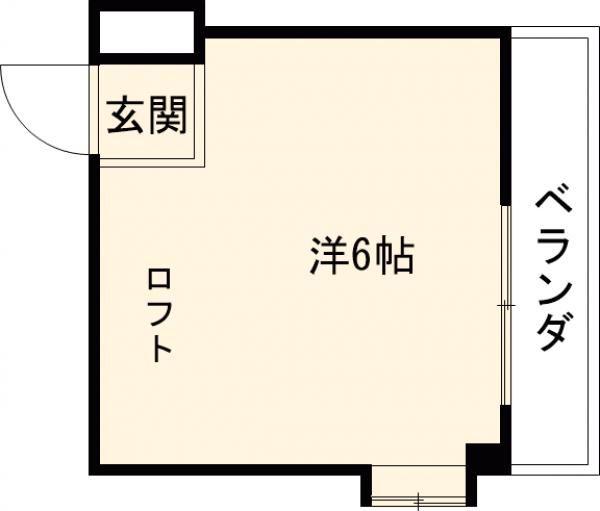 トモエハイツ5号館(ワンルーム/4階)の間取り写真