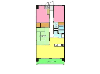 アンビエント金剛東(3LDK/9階)の間取り写真