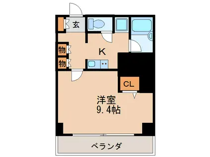 フィーブルサカエ(1K/7階)の間取り写真