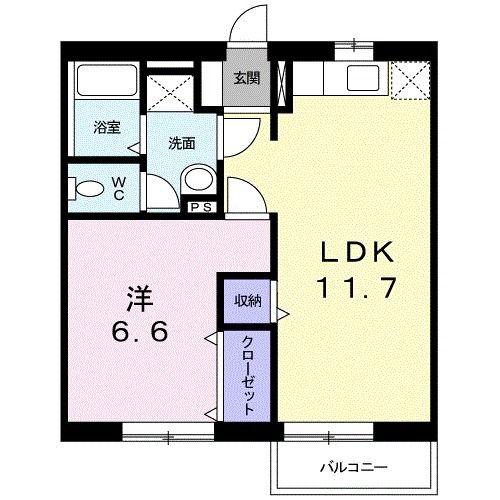 小田急小田原線 本厚木駅 バス乗車時間:11分 最寄りバス停で下車 徒歩2分 2階建 築28年(1LDK/2階)の間取り写真