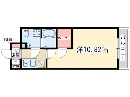 サンレムート江坂ファースト(1K/3階)の間取り写真