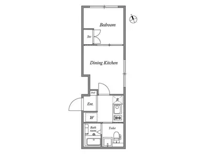 GRAN PASEO 荻窪(1DK/1階)の間取り写真