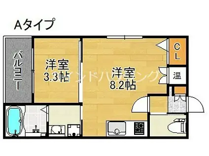 AVANTIO COURT(1LDK/3階)の間取り写真