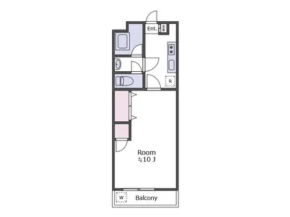 桜町コーポ(1K/5階)の間取り写真