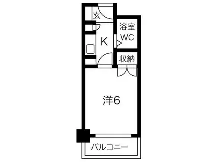 CASA NOAH名古屋I(1K/4階)の間取り写真