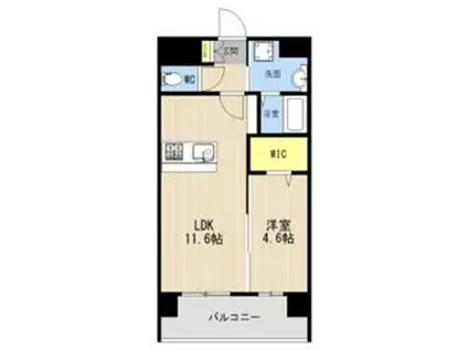 LIBTH菊陽227(1LDK/8階)の間取り写真