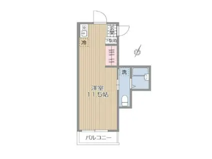 GARDEN HILLS ガーデンヒルズイレブン(ワンルーム/2階)の間取り写真