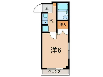 サンコーポ(1K/2階)の間取り写真
