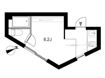 SY3531(ワンルーム/2階)の間取り写真