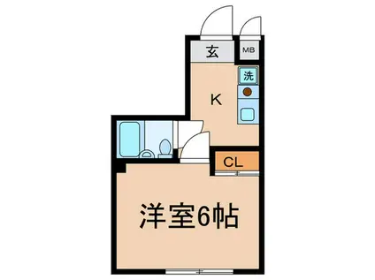 エクセルタナカ(1K/1階)の間取り写真
