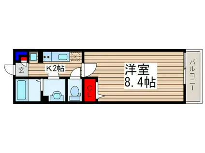 リブリ・NEEDS II(1K/1階)の間取り写真