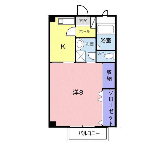 ファミール・ビラA(1K/1階)の間取り写真