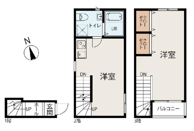 コンフォール駒込(1DK/2階)の間取り写真