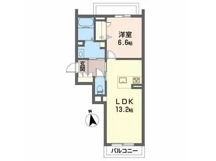 アトリエールM(1LDK/3階)の間取り写真