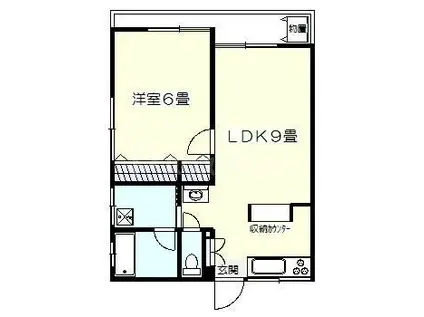 志村ハイツ(1LDK/1階)の間取り写真