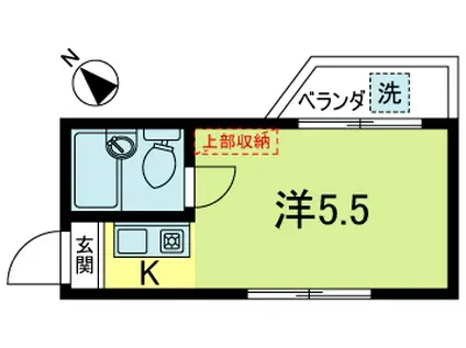 メゾン・ド・ラック(1K/4階)の間取り写真