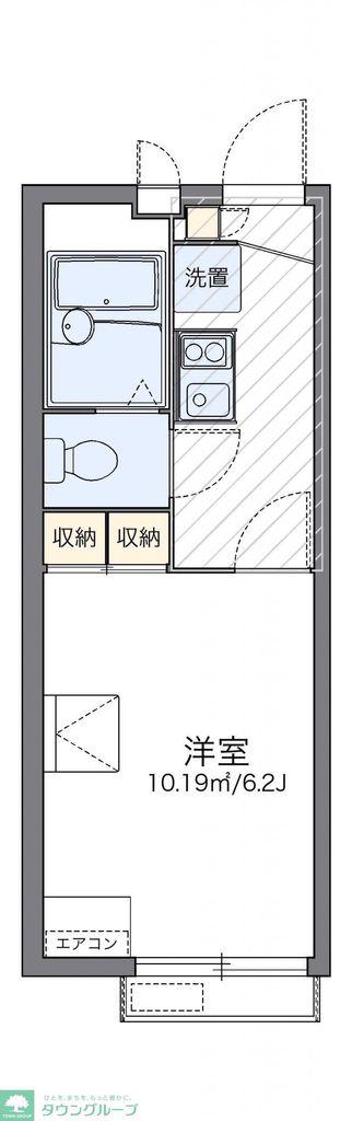 レオパレス高砂(1K/2階)の間取り写真