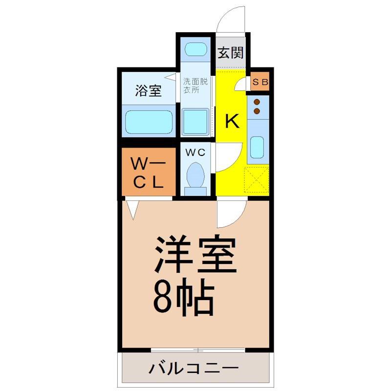 WILLDO 金山正木(1K/9階)の間取り写真