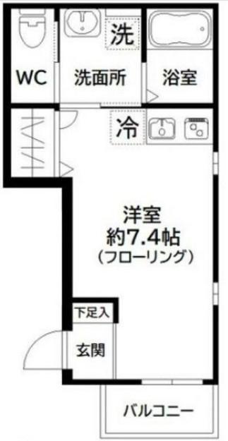 RAVINE PIERS(ワンルーム/3階)の間取り写真