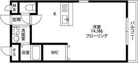 アンプルール フェール 江坂(ワンルーム/3階)の間取り写真