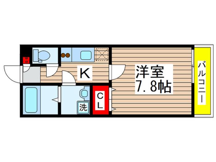 リブリ・えまいゆ(1K/1階)の間取り写真