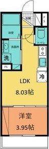 ドレスローザ(1LDK/1階)の間取り写真