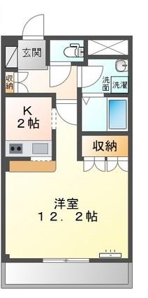 サリーダST(1K/3階)の間取り写真