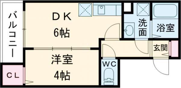 ジーメゾン奈良エルカーサ 条件変更しております(1DK/1階)の間取り写真