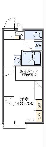 レオパレスクレマチスC(1K/2階)の間取り写真