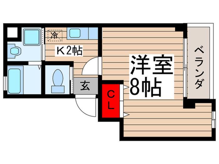 ノーチェ妙典(1K/2階)の間取り写真