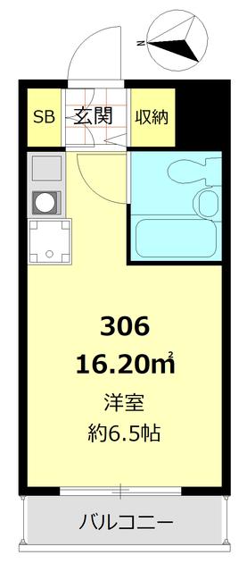 エクセレント蒲田(ワンルーム/3階)の間取り写真