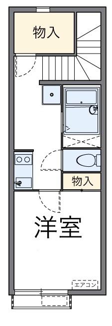 京王線 桜上水駅 徒歩15分 2階建 築15年(1K/2階)の間取り写真