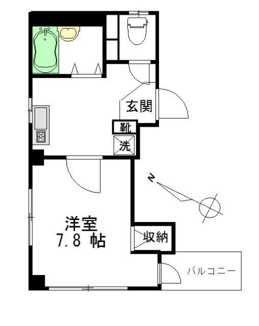 アーバンテクノビル(1K/3階)の間取り写真