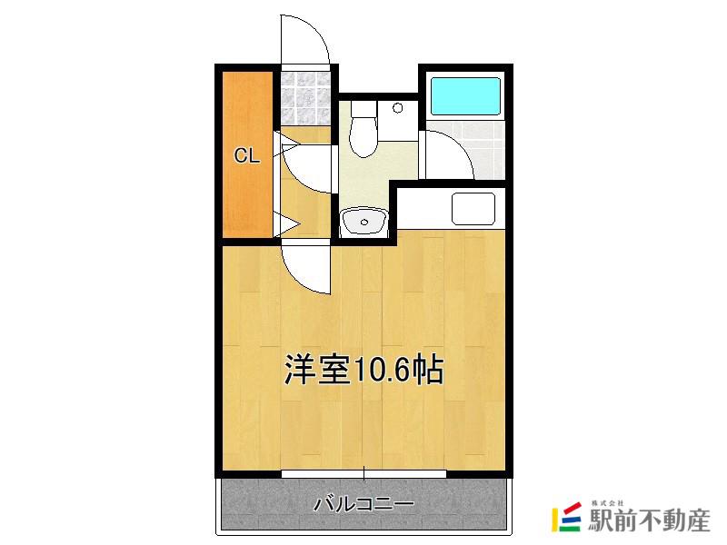 E.POPULAR(ワンルーム/6階)の間取り写真