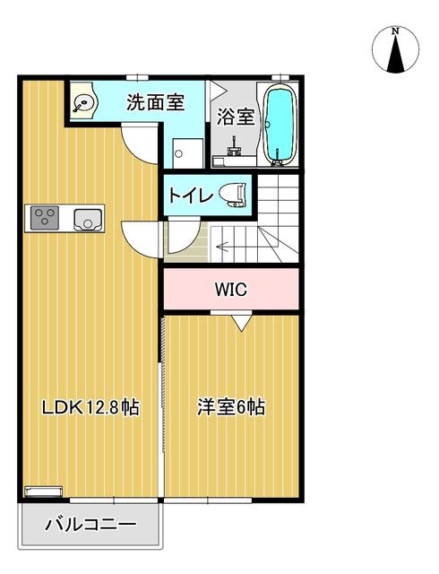 ハーモニーレジデンス(1LDK/2階)の間取り写真
